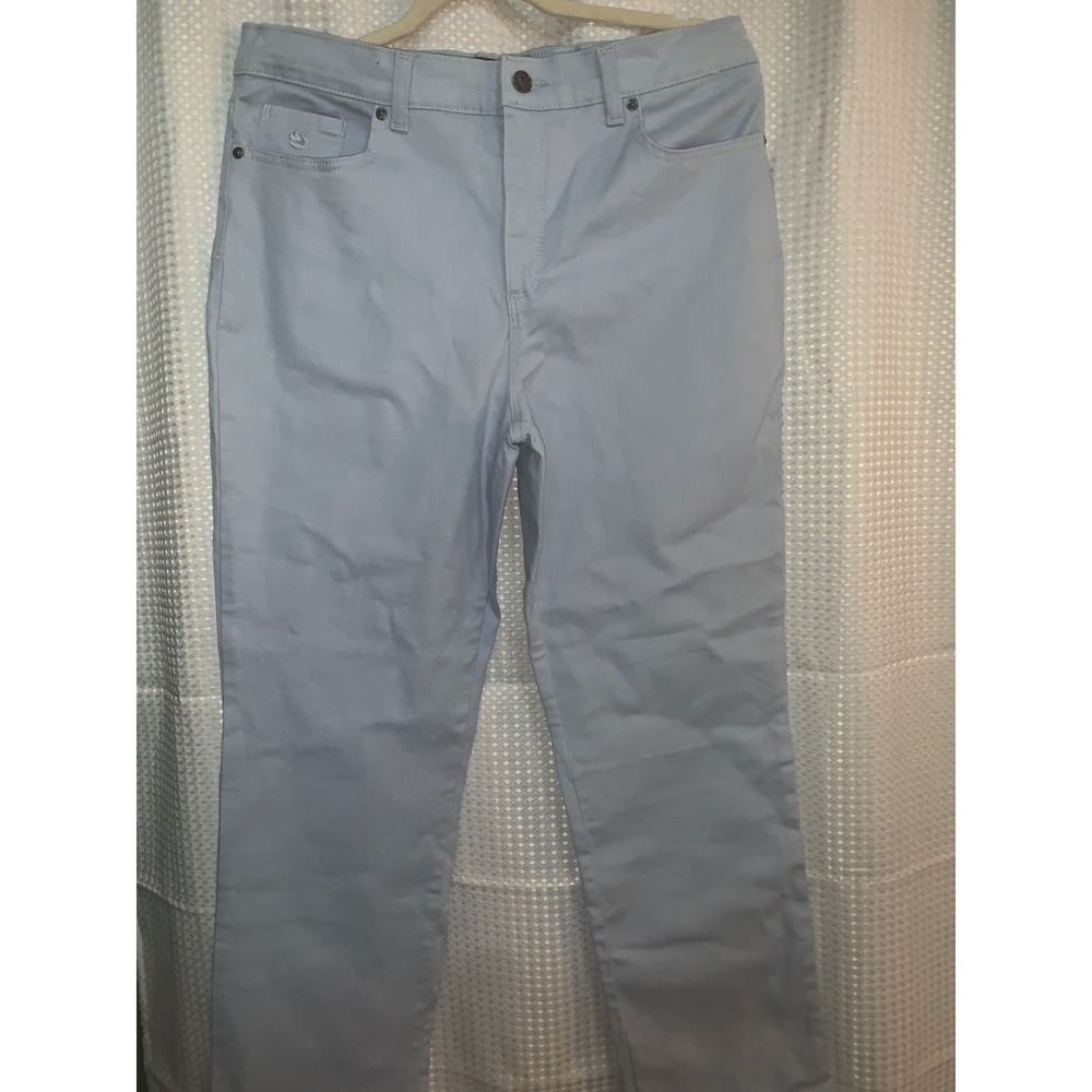 Gloria Vanderbilt Amanda High Rise Tapered Jeans Light Blue Size 12S Classic Fit
